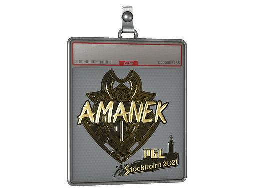 AMANEK (Gold) CS2 Sticker