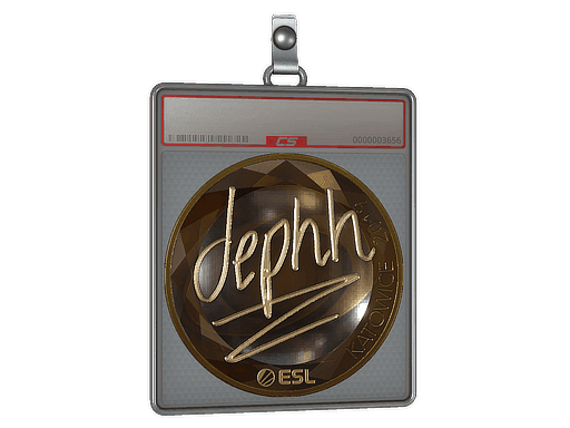 dephh (Gold) CS2 Sticker