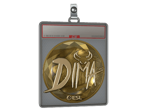 Dima (Gold) CS2 Sticker