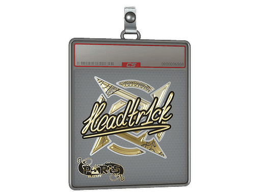 headtr1ck (Gold) CS2 Sticker