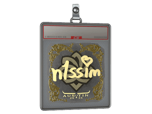 n1ssim (Gold) CS2 Sticker