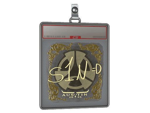 s1n (Gold) CS2 Sticker