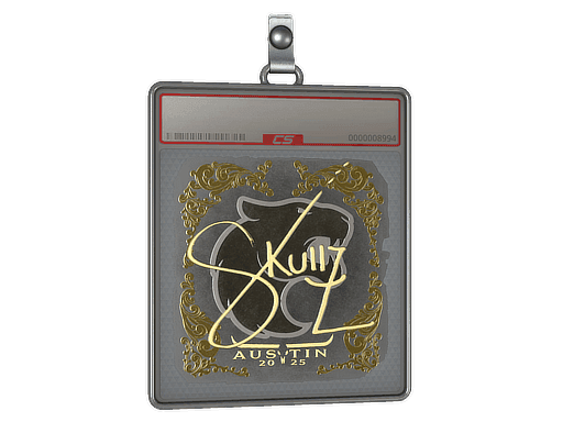 skullz (Gold) CS2 Sticker
