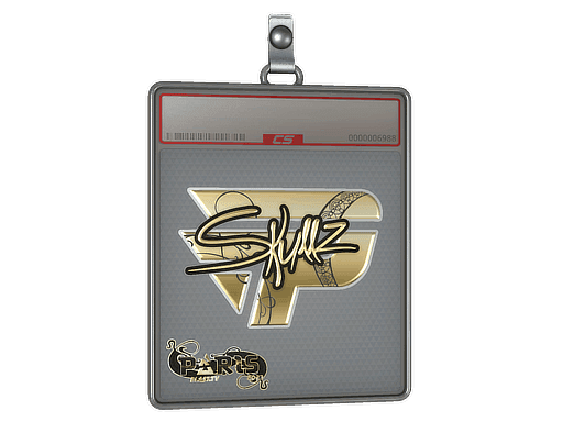 skullz (Gold) CS2 Sticker