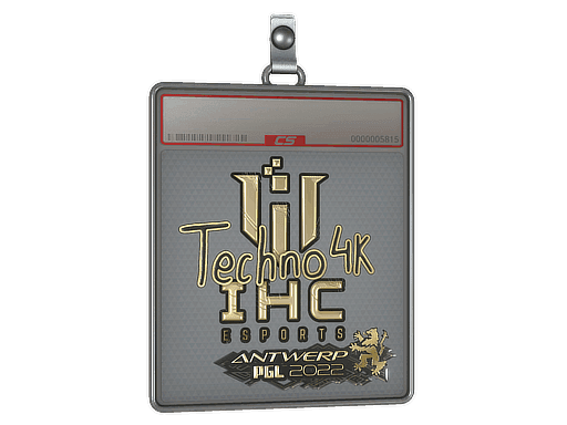 Techno4K (Gold) CS2 Sticker