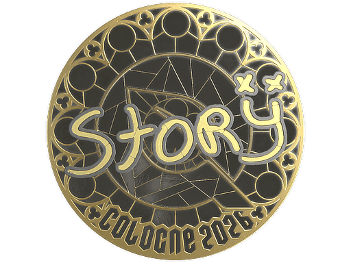 story (Gold) CS2 Sticker