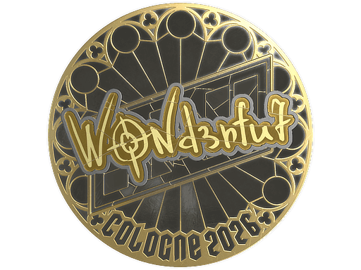 w0nderful (Gold) CS2 Sticker
