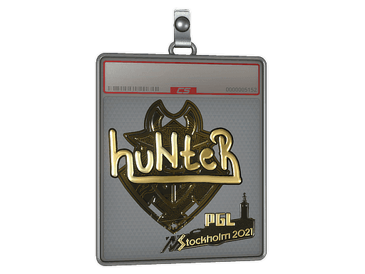 huNter- (Gold) CS2 Sticker