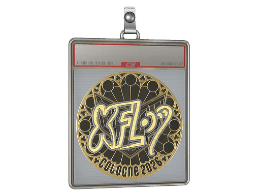 xfl0ud (Gold) CS2 Sticker