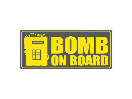 Bomb On Board CS2 Sticker