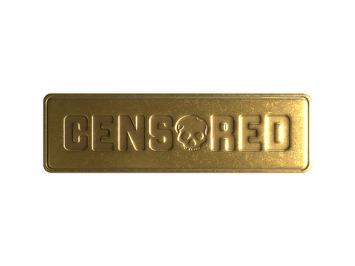 Censored (Foil) CS2 Sticker