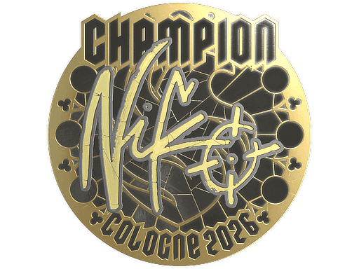 NiKo (Gold, Champion) CS2 Sticker