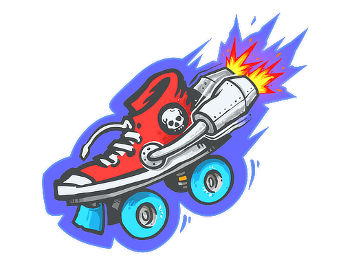 Rocket Skates CS2 Sticker