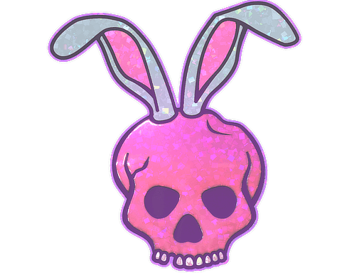 Skull Bunny (Glitter) CS2 Sticker