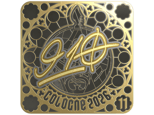 910 (Gold, Ranked) CS2 Sticker