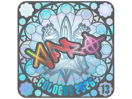 afro (Holo, Ranked) CS2 Sticker