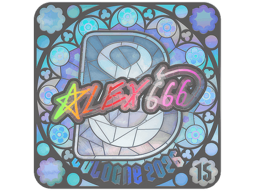 alex666 (Holo, Ranked) CS2 Sticker