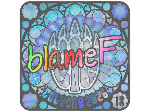 blameF (Holo, Ranked) CS2 Sticker