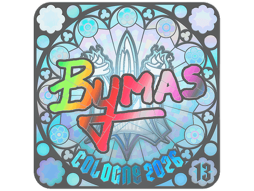 Bymas (Holo, Ranked) CS2 Sticker
