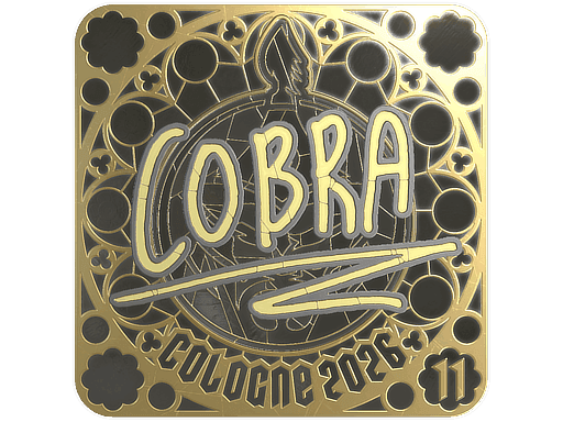 cobra (Gold, Ranked) CS2 Sticker