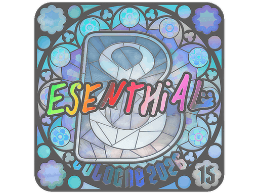esenthial (Holo, Ranked) CS2 Sticker