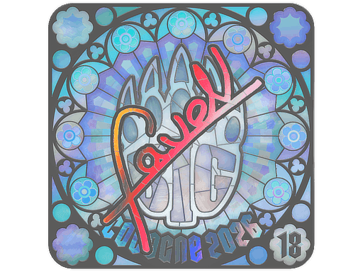 faveN (Holo, Ranked) CS2 Sticker