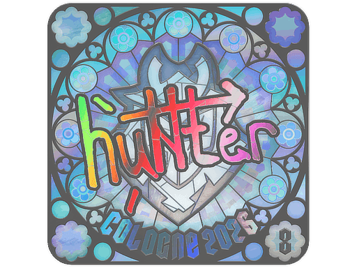huNter- (Holo, Ranked) CS2 Sticker