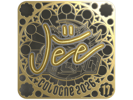 Jee (Gold, Ranked) CS2 Sticker
