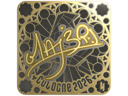MAJ3R (Gold, Ranked) CS2 Sticker