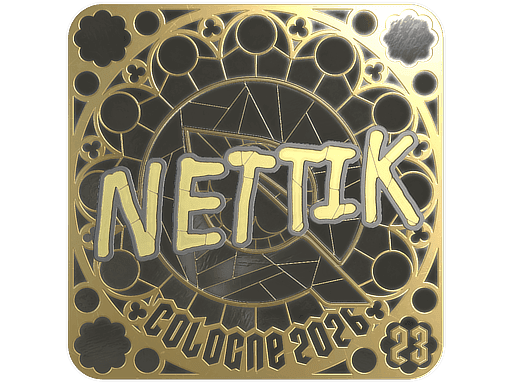nettik (Gold, Ranked) CS2 Sticker