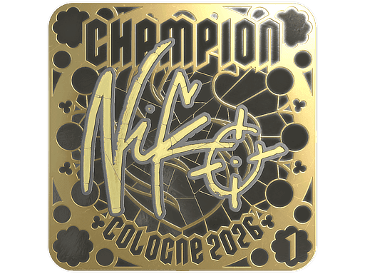 NiKo (Gold, Ranked) CS2 Sticker