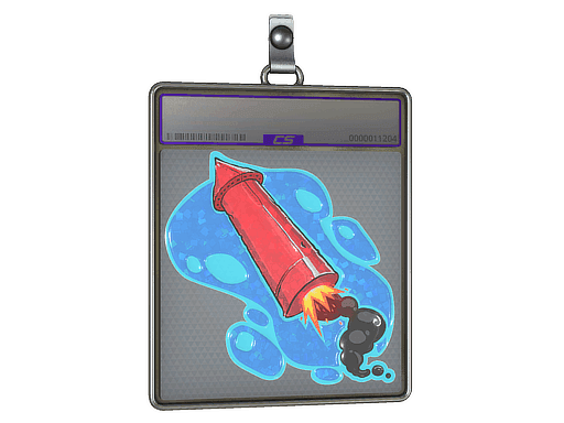 Big Red Rocket (Glitter) CS2 Sticker