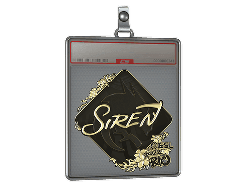 S1ren (Gold) CS2 Sticker