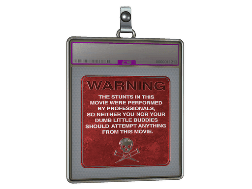 WARNING (Foil) CS2 Sticker