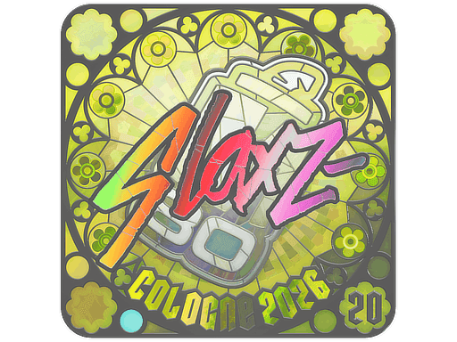 slaxz- (Holo, Ranked) CS2 Sticker