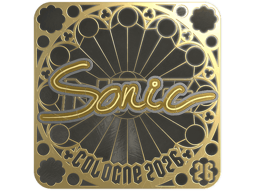 Sonic (Gold, Ranked) CS2 Sticker