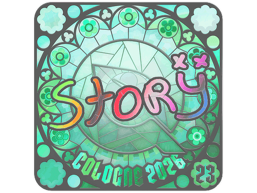 story (Holo, Ranked) CS2 Sticker