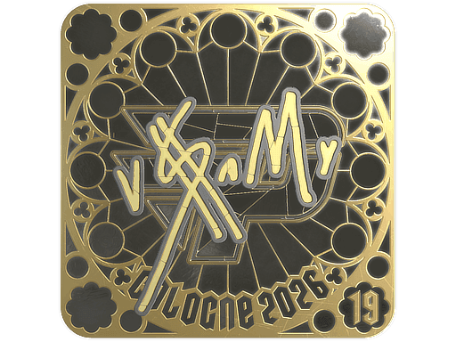 v$m (Gold, Ranked) CS2 Sticker