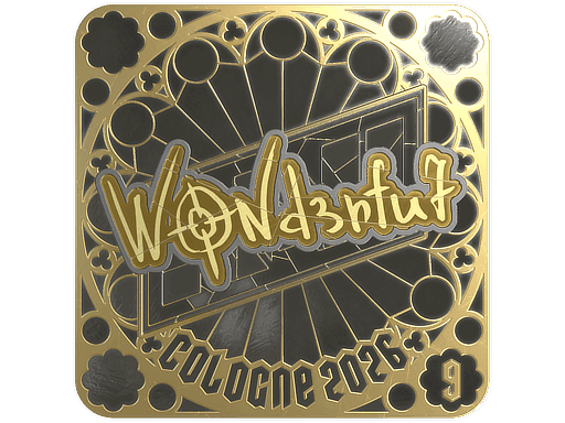 w0nderful (Gold, Ranked) CS2 Sticker