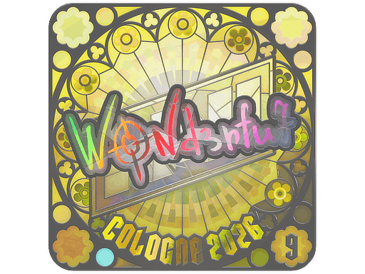 w0nderful (Holo, Ranked) CS2 Sticker