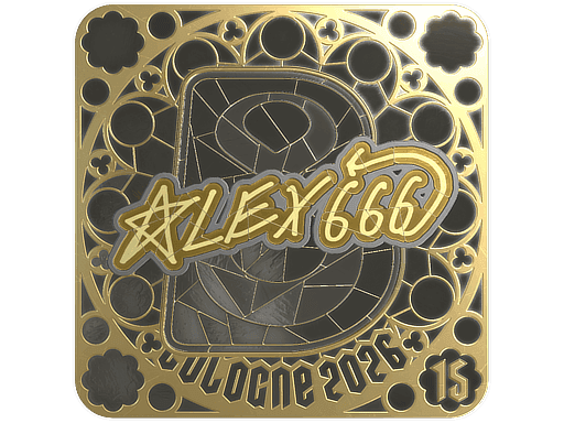 alex666 (Gold, Ranked) CS2 Sticker