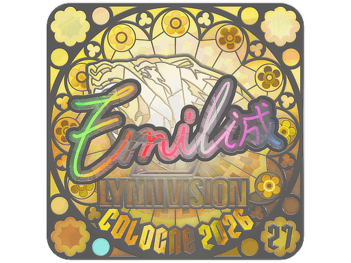 EmiliaQAQ (Holo, Ranked) CS2 Sticker