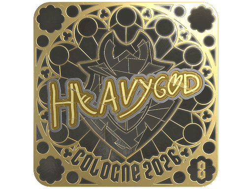 Heavygod (Gold, Ranked) CS2 Sticker