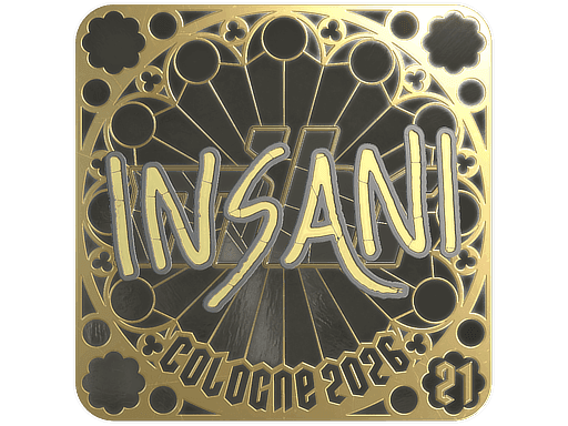 insani (Gold, Ranked) CS2 Sticker