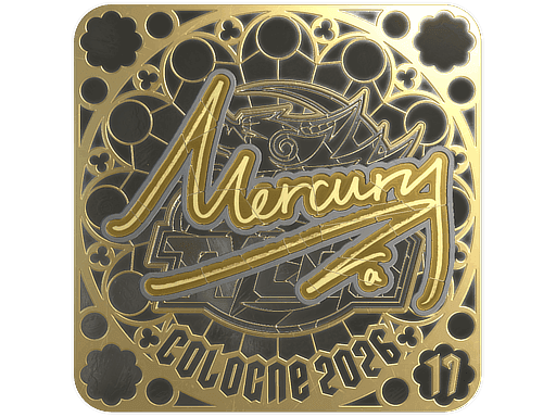 Mercury (Gold, Ranked) CS2 Sticker