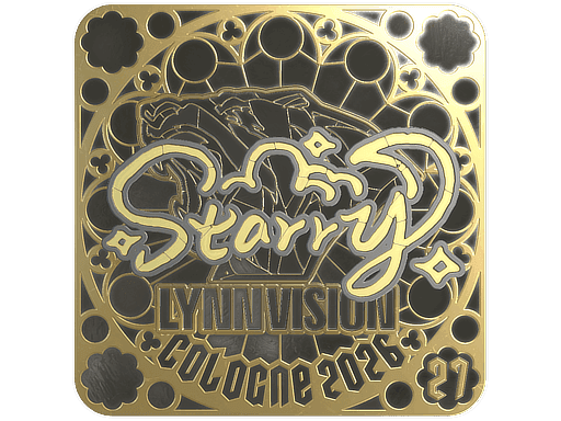 Starry (Gold, Ranked) CS2 Sticker