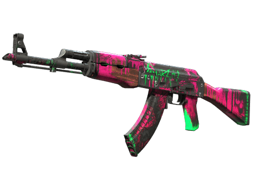 AK-47 Neon Revolution (Battle Scarred)
