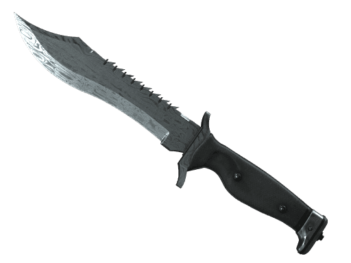 Bowie Knife Damascus Steel (Battle Scarred)