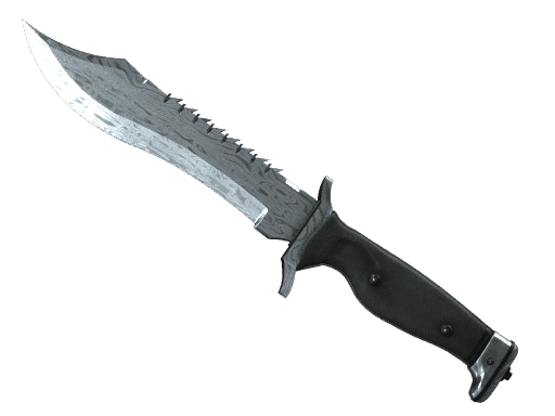 Bowie Knife Damascus Steel (Well-Worn)