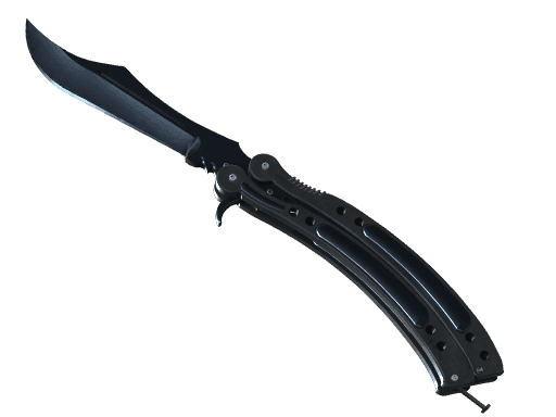 Butterfly Knife Blue Steel (Well-Worn)